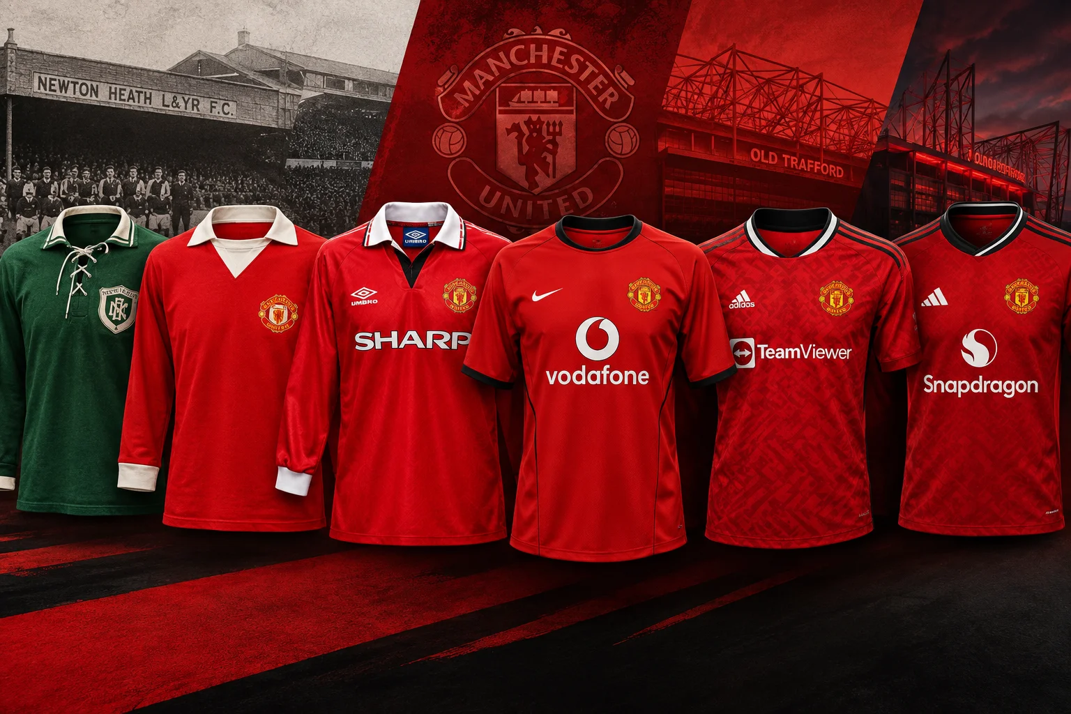 Manchester United’s Most Iconic Jerseys: From Newton Heath to the 2026/27 Collar